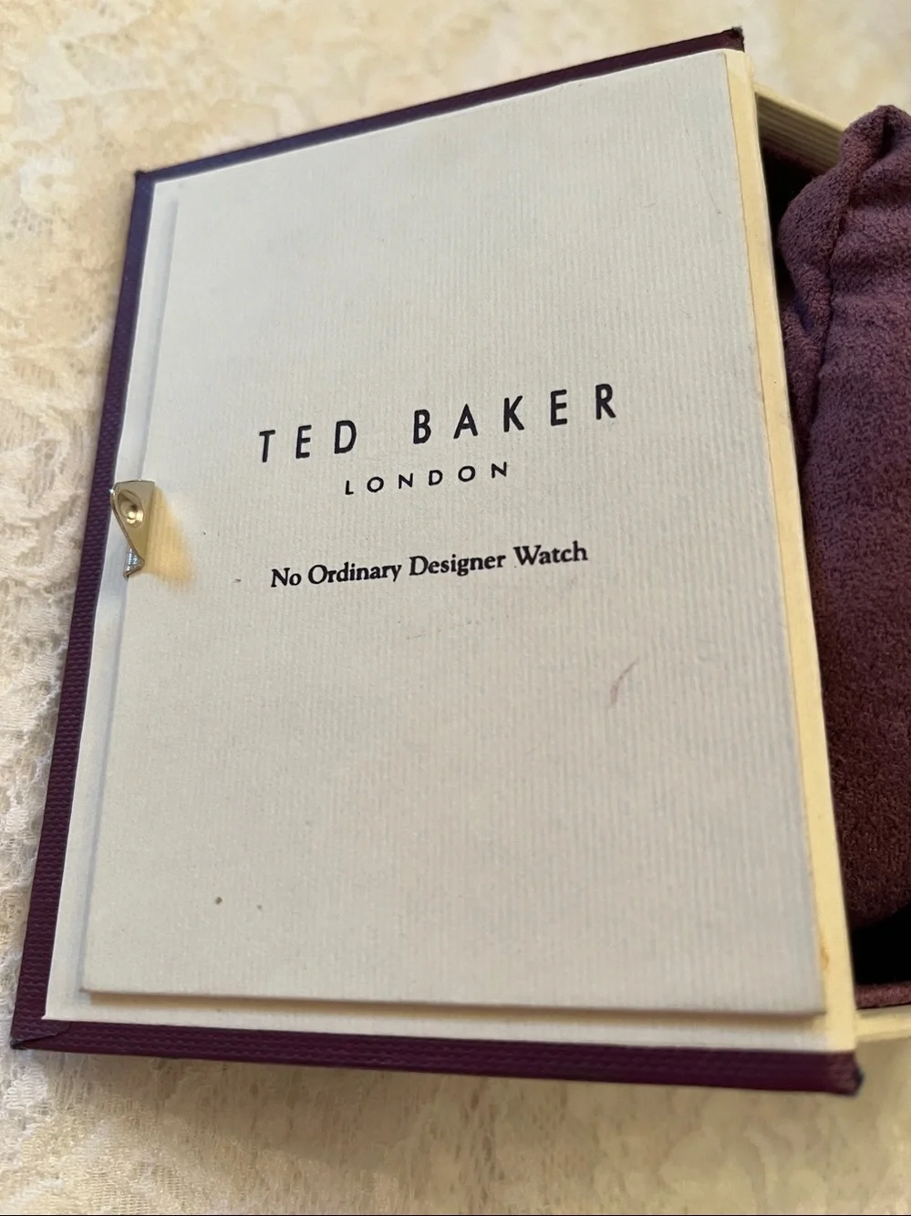 Ted Baker Watch with Rose Gold Accents and Mint Hands